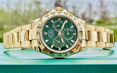 green and gold rolex|rolex gold watch green face.